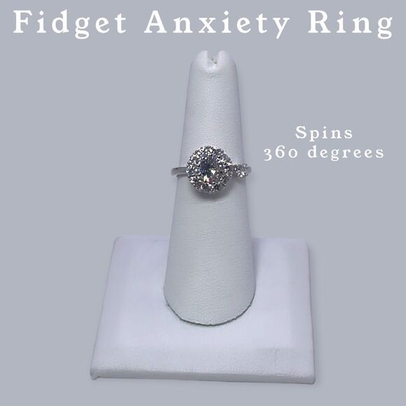 NWT Wool + Pepper Co. Spinning Fidget Anxiety Ring - Picture 2 of 2